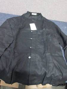 XS Black Mandarin Shirt...