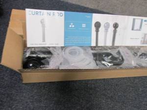 2 Full Size Adjustable Black Curtai...