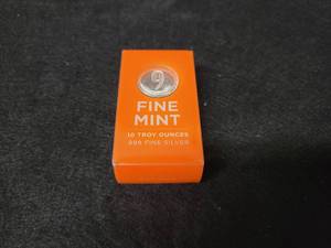 10 oz 9 Fine Mint .999 Fine Silver Bar