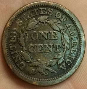 1853 US BRAIDED HAIR LARGE CENT
