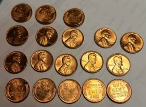BU ROLL OF 1958 US WHEAT CENTS 50 COINS