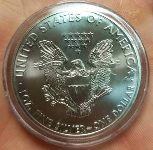 2013 AMERICAN SILVER EAGLE 1 TROY OZ .999 FINE SILVER IN AIRTITE