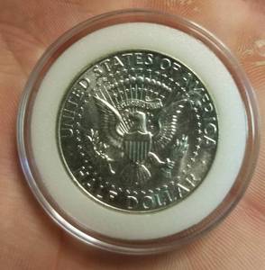 1964 SILVER KENNEDY HALF DOLLAR UNC IN AIRTITE