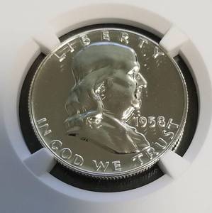 1958 PROOF US FRANKLIN HALF DOLLAR PF67 NGC