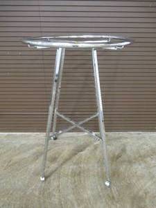 lot 48 image: SSWBasics Chrome Round Adjustable Clothing Rack on Casters (48-72H 3 Increments).