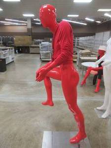 lot 155B image: Red Adult Female Mannequin, Clothes Included.