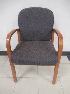 lot 177 image: Nice Upholstered Arm Chair. Slight Scratch and Dent.