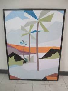lot 201 image: Wall Art on Canvas in Black 38 x 50 x 1 Frame.