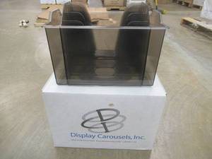 lot 116 image: Pallet of 30 Display Carousels Inc. Magazine Holders, New Approximate Dimensions 14 x 11 x 11.