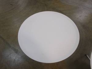 lot 567 image: 28.5 in Raised Edge White Coffee Table (SCRATCH & DENT CONDITION, SEE PHOTOS)