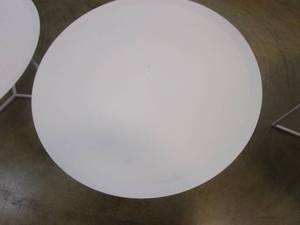 lot 568 image: 28.5 in Raised Edge White Coffee Table (SCRATCH & DENT CONDITION, SEE PHOTOS)