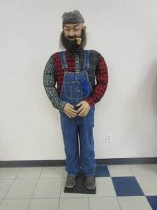 lot 576 image: Standing LumberJack Mannequin