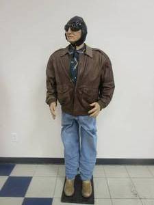 lot 577 image: Standing Airplane Bomber Mannequin