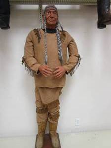 lot 585 image: Standing Native American Mannequin