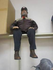lot 599 image: Sitting Chevy Guy Mannequin