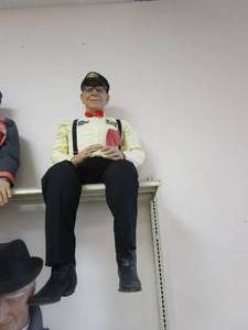 lot 601 image: Sitting Sunoco Guy Mannequin