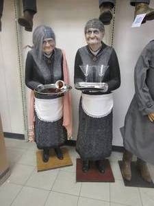 lot 602 image: Standing Old Maid Twins Mannequins