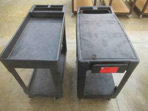 lot 349 image: 2 Rolling Carts - In Nice condition.