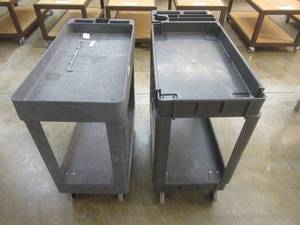 lot 350 image: 2 Rolling Carts - In Nice condition.