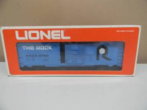 lot 17 image: LIONEL - THE ROCK BOX CAR 6-9782 - IN ORIGINAL BOX - NICE - GREAT PIECE - SEE PICTURES