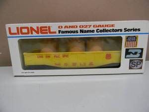 lot 34 image: LIONEL FAMOUS NAME COLLECTORS SERIES - UNION PACIFIC GONDOLA #6-9283 - IN ORIGINAL BOX - NICE - GREAT PIECE - SEE PICTURES