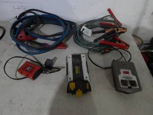 lot 35 image: 2-Sets Of Jumper Cables & 3-Power Inverters