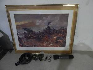 lot 69 image: Bottle Of Nashville Print, Lock With Combo, Led Flashlights