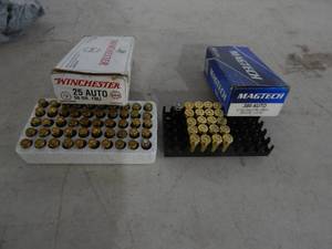 lot 72 image: Box Of 50 .25 Auto Ammo & Partial Box Of .380