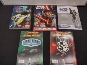 Star Wars Clone Wars Books and Coloring Books and Sticker Album