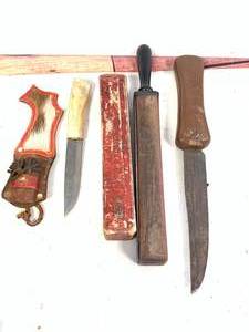 Knives & Hone Lot