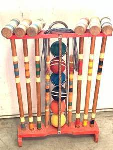 Antique Croquet Set
