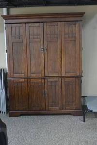 2 Piece Hooker Computer Armoire