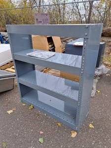 lot 14 image: Brute American Van Commercial Metal Work Van Shelving Unit 4-tier