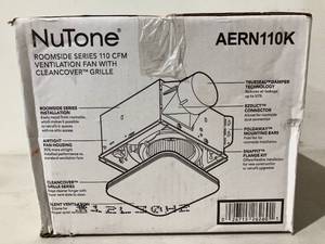 Broan NuTone Roomside Series 110 CFM Ceiling Bathroom Exhaust Fan with CleanCover ENERGY STAR