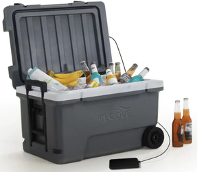 IceCove 60-Quart Solar Cooler - Castlerock Grey