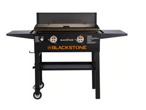 Blackstone 28 in. 2-Burner Propane Gas Griddle (Flat Top Grill) Station in Black with Hard Cover