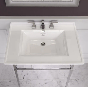 American Standard Town Square S 8 in. Widespread Pedestal Sink Basin in White