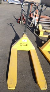 lot 5 image: Uline Scissors Lift Pallet Truck