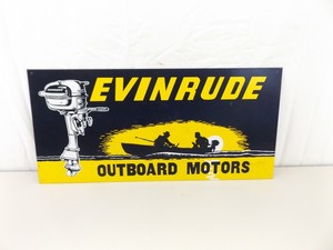 Evinrude Boat Motors Metal Sign
