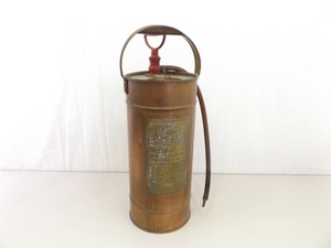 Antique Copper Peerless Fire Extinguisher Can