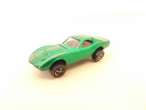 Authentic Original USA Made Redline Hot Wheel Spectraflame Green Custom Corvette&nbsp