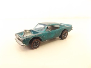 Authentic Original Redline Hot Wheel Spectraflame Aqua King Kuda&nbsp