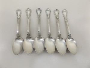 Lot of 6 Antique .925 Sterling Silver Spoons