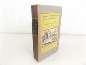 Vintage 1946 Alices Adventures in Wonderland 2 Book Set