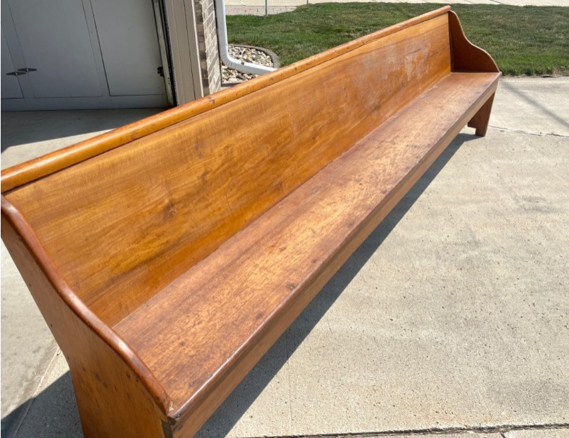 lot 507 image: 1870s Church Pew