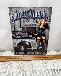 lot 364 image: Tin Sign- Police