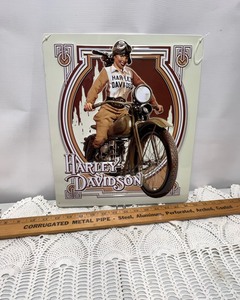 lot 370 image: Tin Sign-Harley Davidson Milwaukee Wisconsin