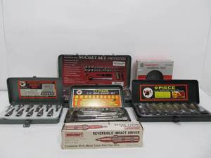 lot 38 image: Group of NEW Socket Sets & Reversible Impact Driver
