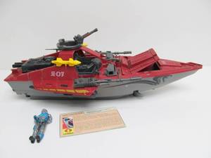 lot 91 image: Vintage 80s GI JOE Cobra Moray Hydrofoil Attack Boat wDriver