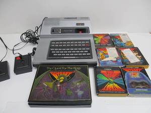 lot 96 image: Vintage ODYSSEY 2 Video Game System w The Voice Attachment & Games